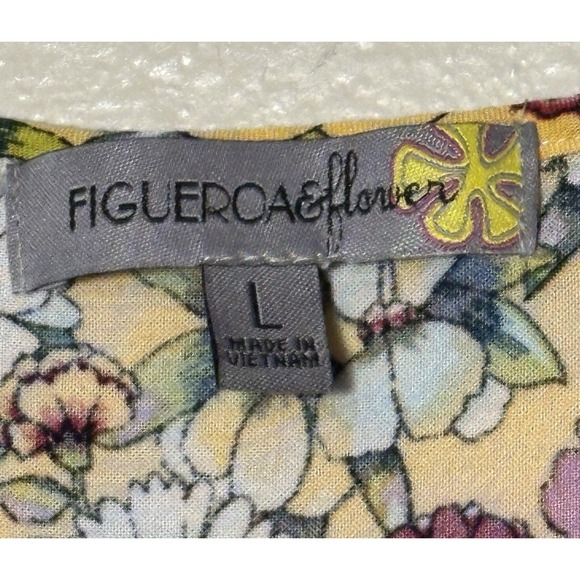 Figueroa & Flower Paisley Floral Size Large Belted Lined Dress Anthropologie - Picture 5 of 5